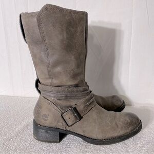 Timberland Whittemore Mid Beige Brown Suede Mid Calf Boots 7